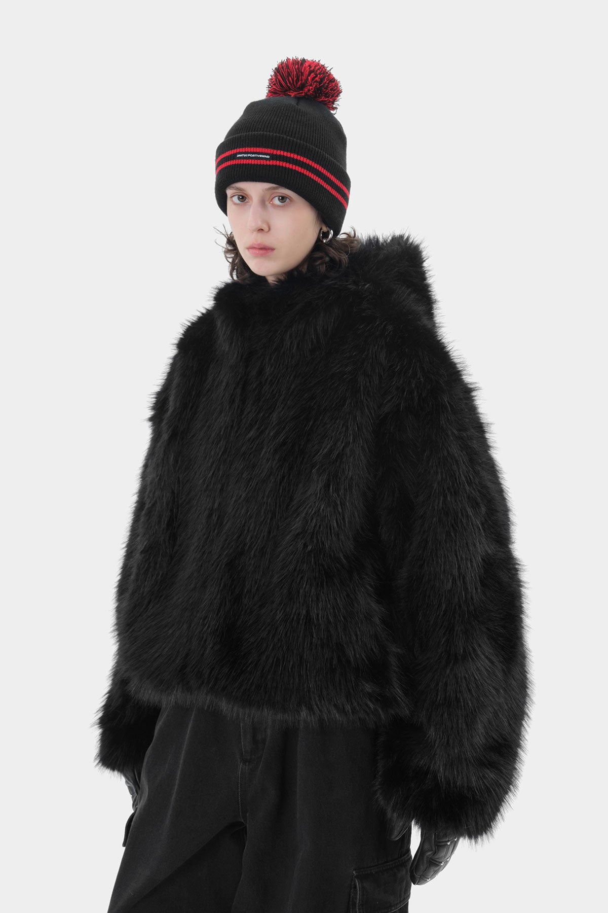 FAUX FUR HD JACKET BLACK BEAR (Delivery start : 26.09.09)