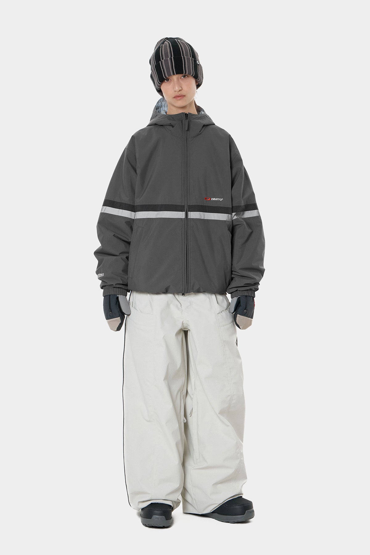 REVERSIBLE WIND JACKET CHARCOAL (Delivery date : 26.09.28)