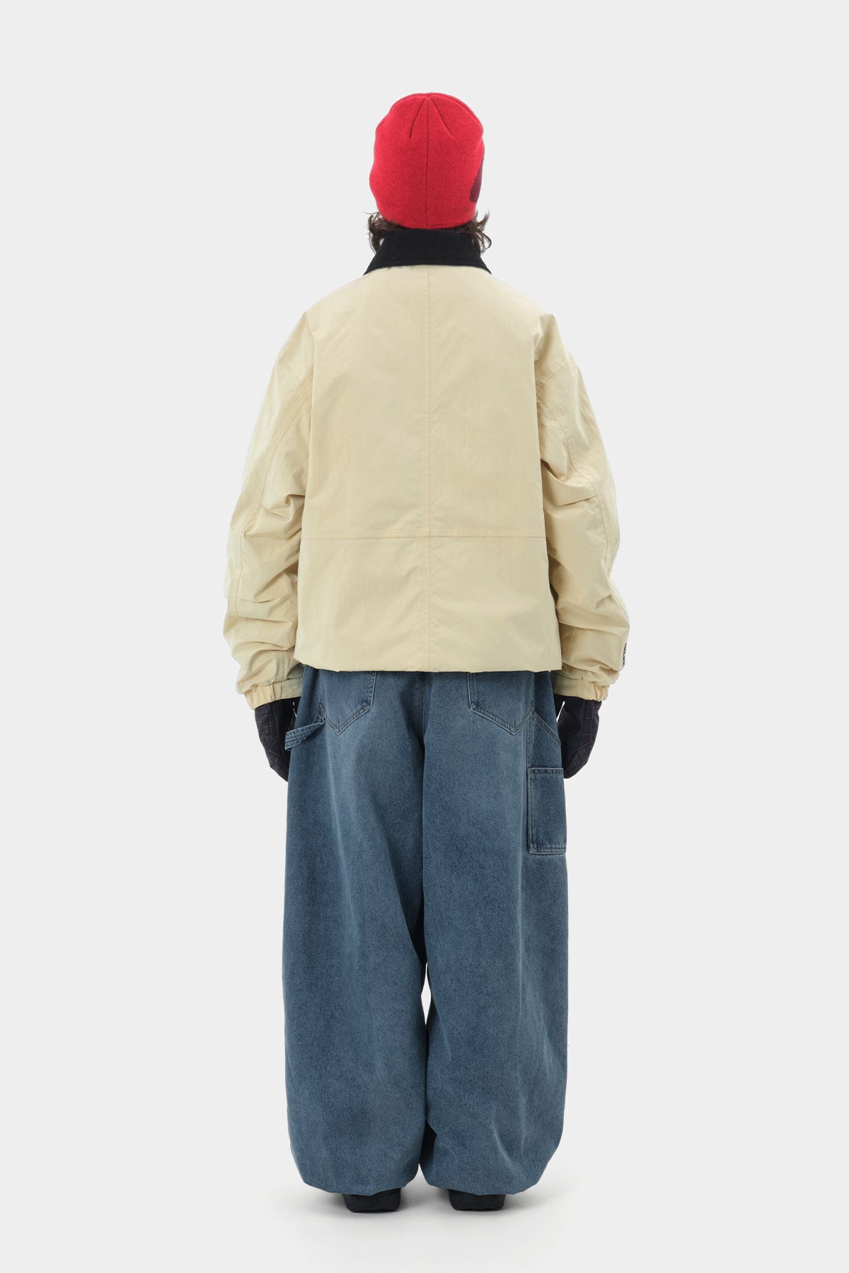 DENIM DOUBLE KNEE PANTS (WIDE FIT LV.2) PW BLUE (Delivery start : 26.09.09)