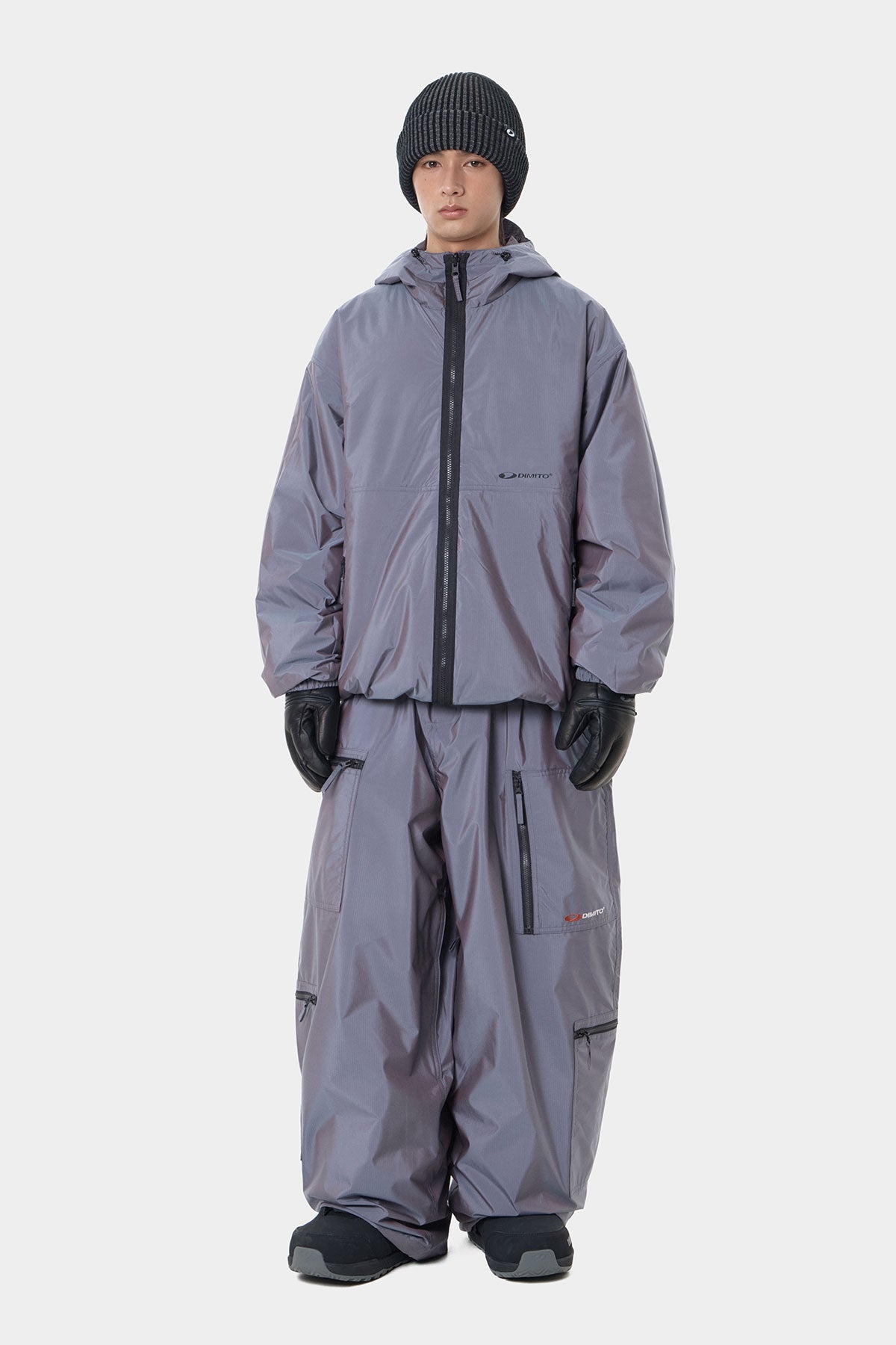 REVERSIBLE WIND JACKET WINE CHECK (Delivery date : 26.09.28)