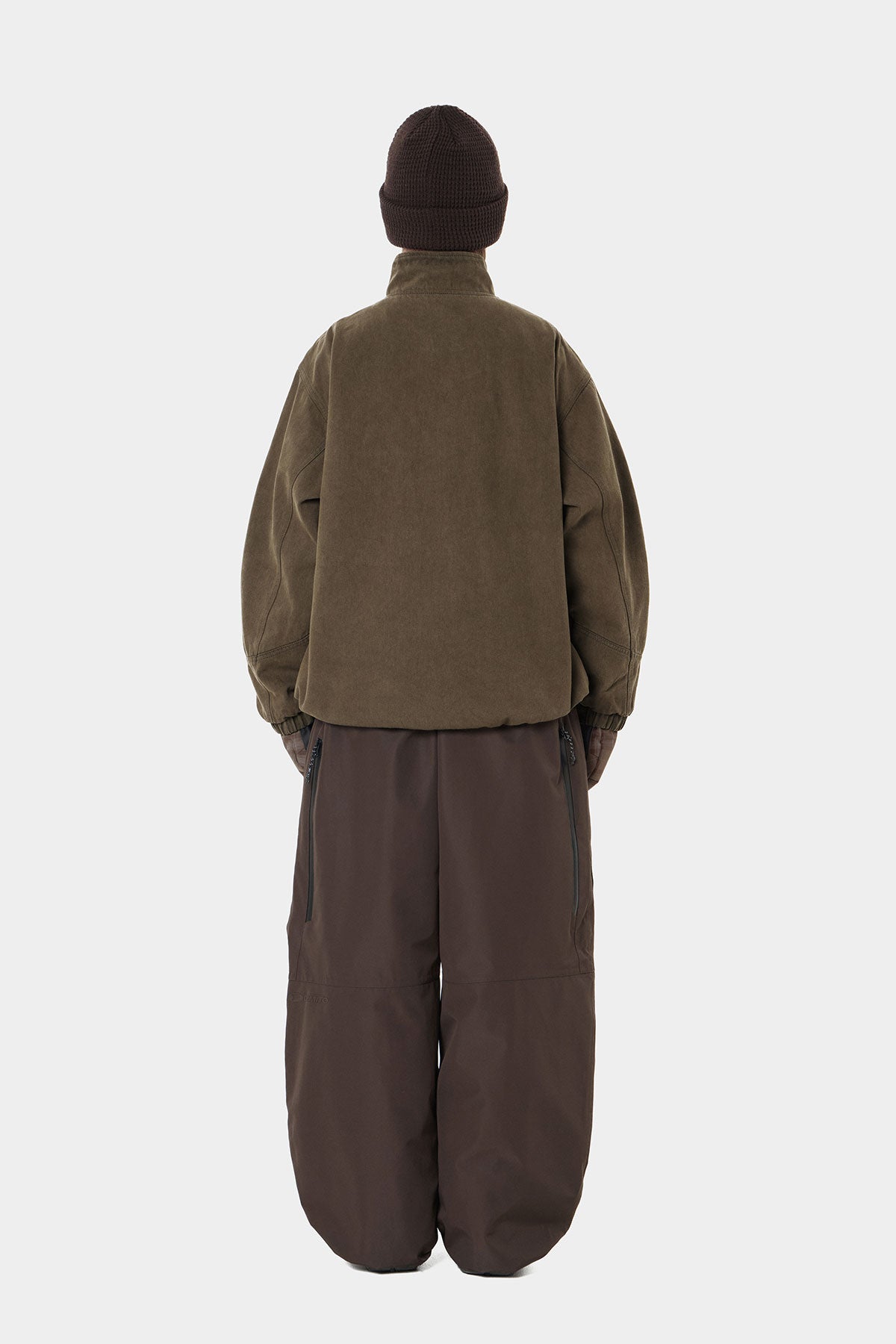 26 AIR VENT BANDED PANTS (WIDE FIT LV.1) DARK BROWN