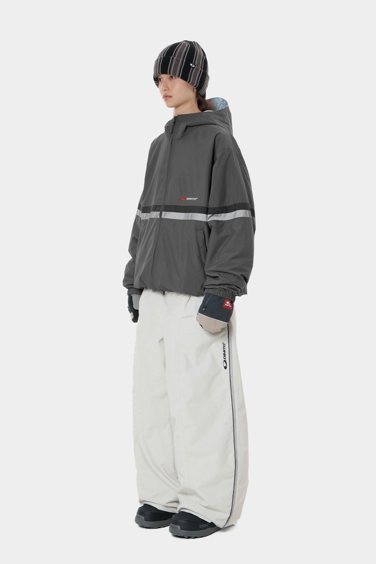 REVERSIBLE WIND JACKET CHARCOAL (Delivery date : 26.09.28)