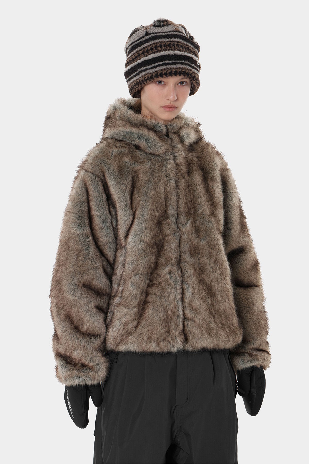 FAUX FUR HD JACKET WILD RABBIT (Delivery start : 26.09.09)