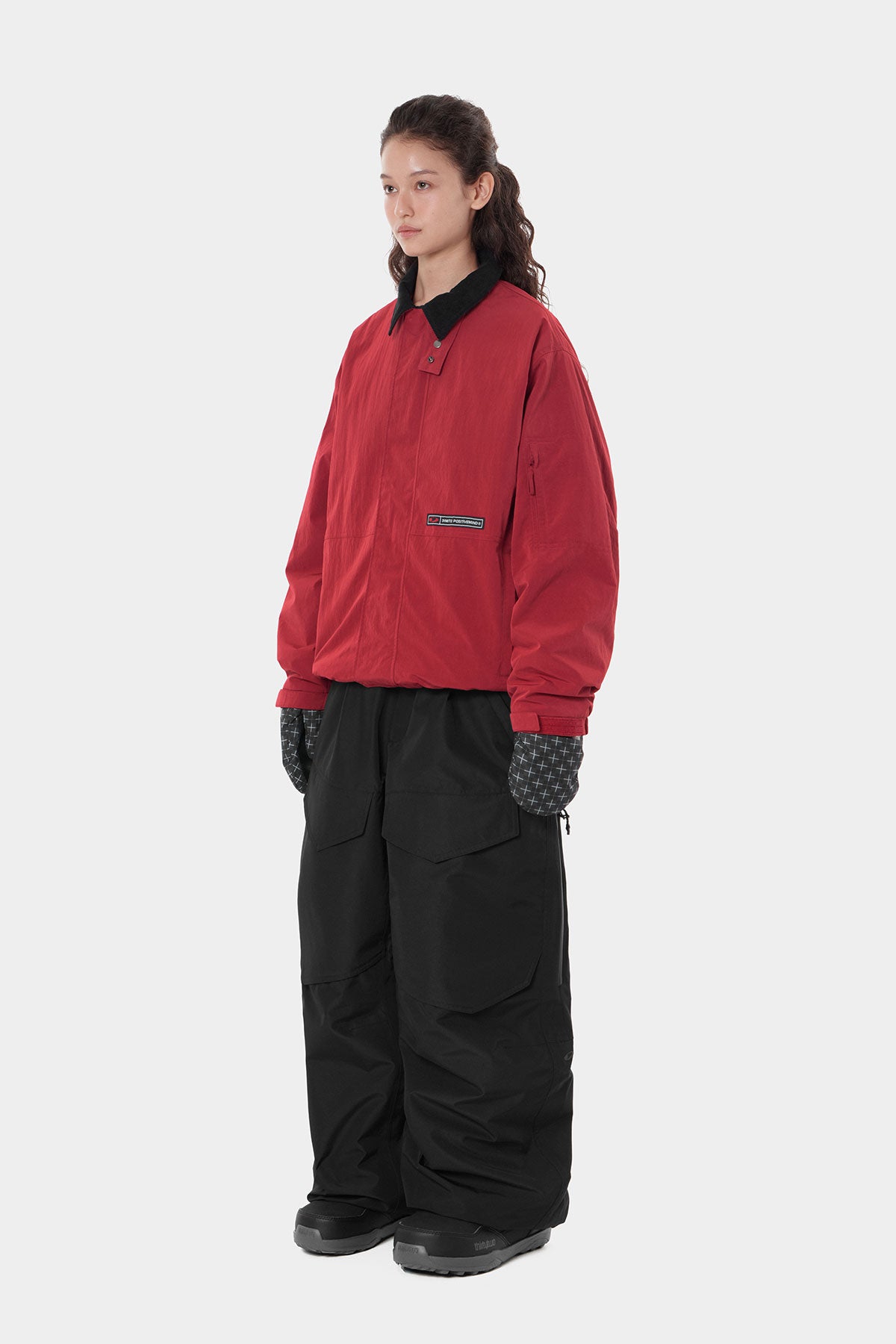 26 AIR VENT BANDED PANTS (WIDE FIT LV.1) BLACK