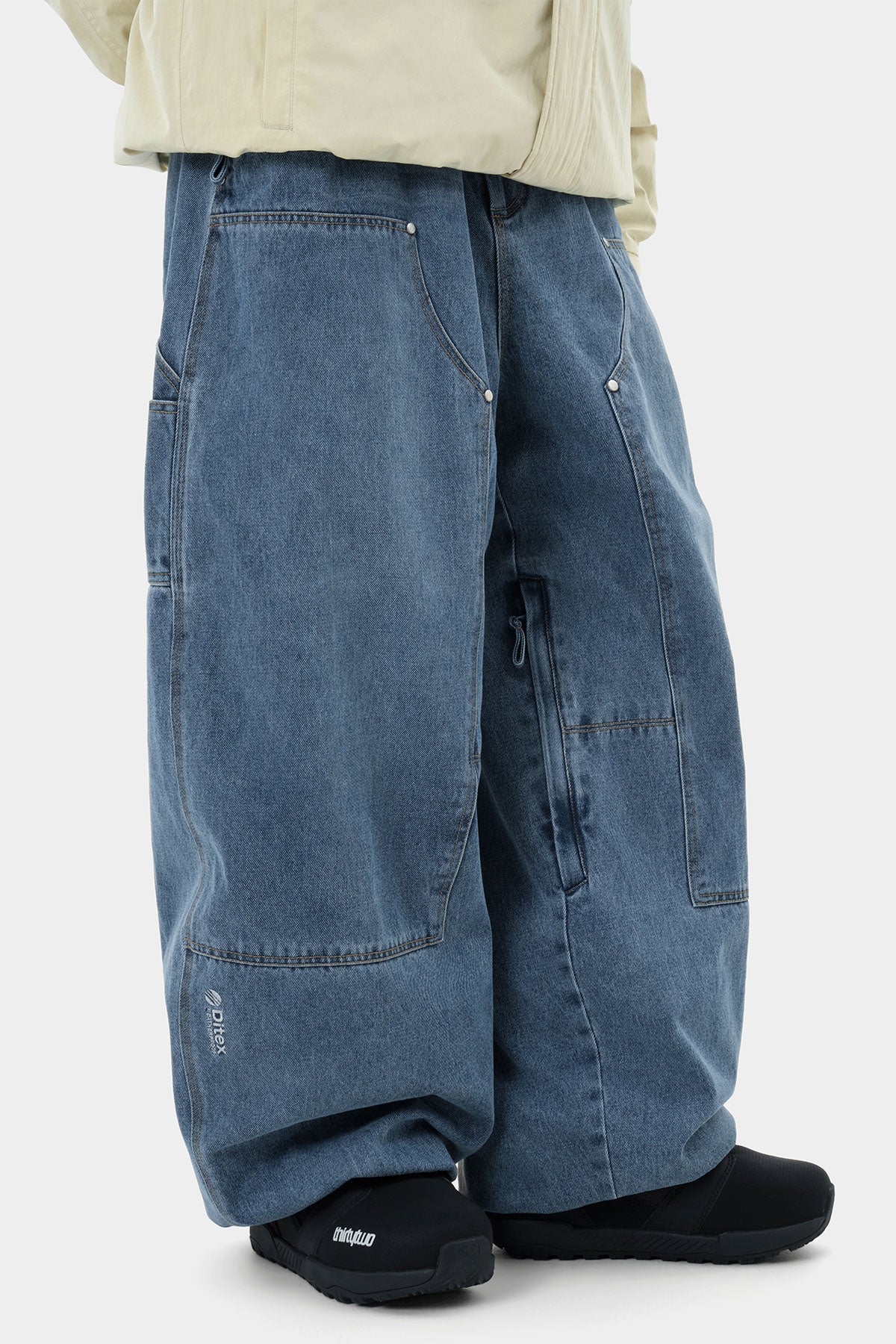 DENIM DOUBLE KNEE PANTS (WIDE FIT LV.2) PW BLUE (Delivery start : 26.09.09)