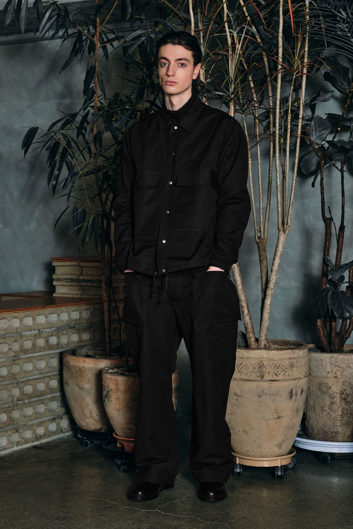 POINTED [FOUND POCKET] CARGO POCKET PANTS DARK NAVY