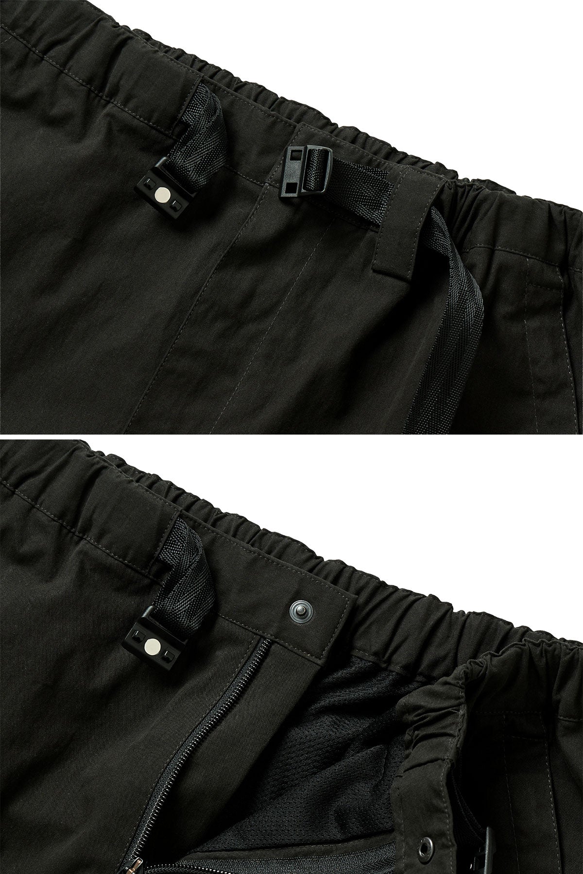 POINTED [FOUND POCKET] COTTON EASY PANTS BLACK