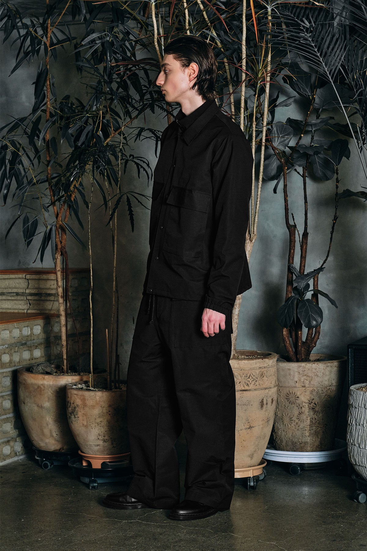 POINTED [FOUND POCKET] COTTON TWILL JACKET DARK NAVY