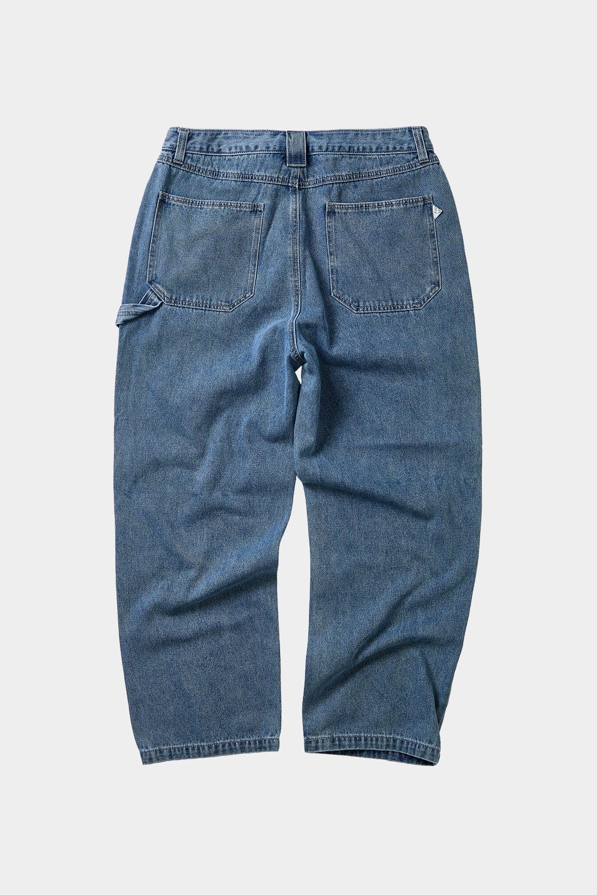 POINTED [FOUND POCKET] DENIM WIDE CARPENTER PANTS BLUE