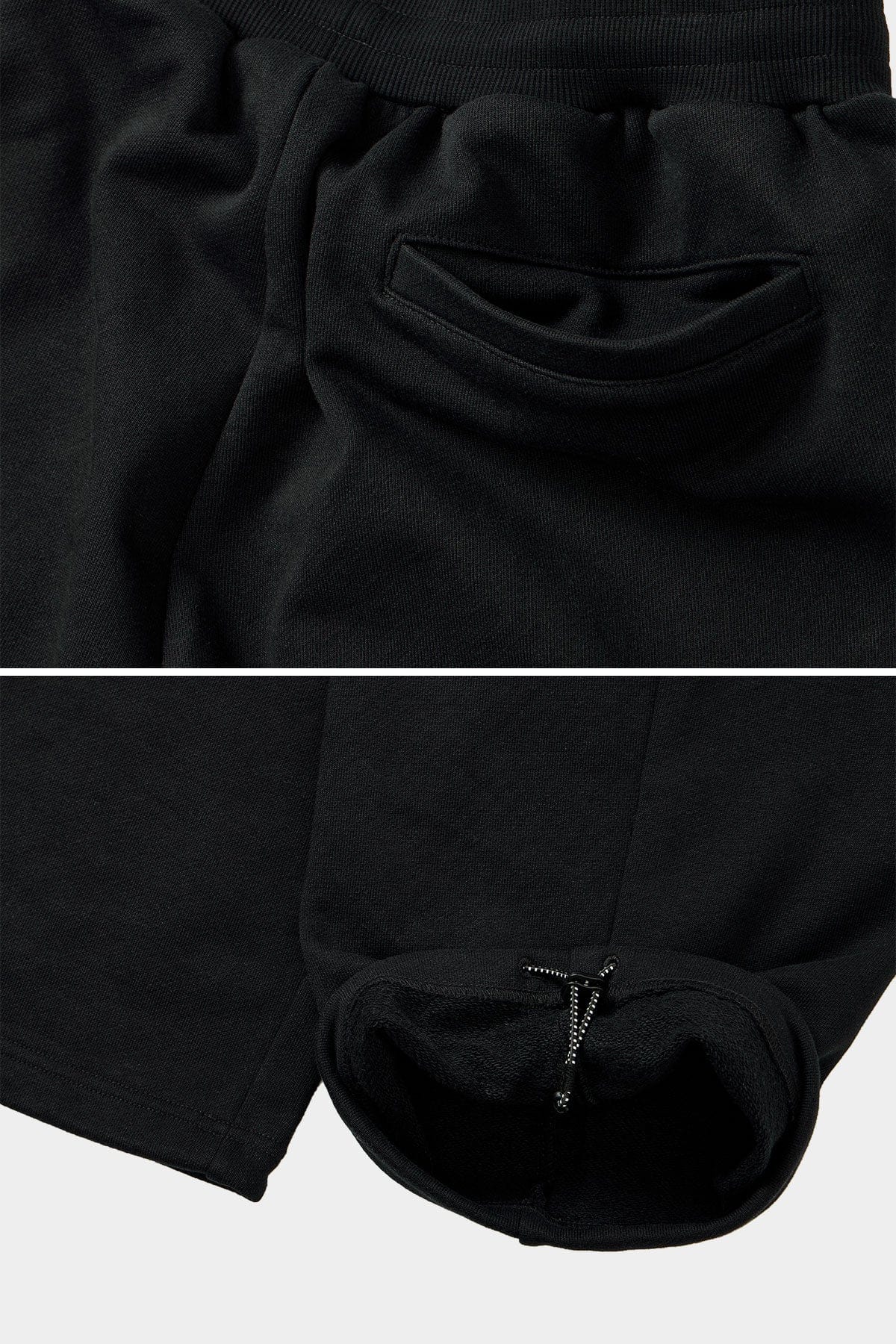 POINTED [FOUND POCKET] FIELD CARGO SWEAT PANTS BLACK