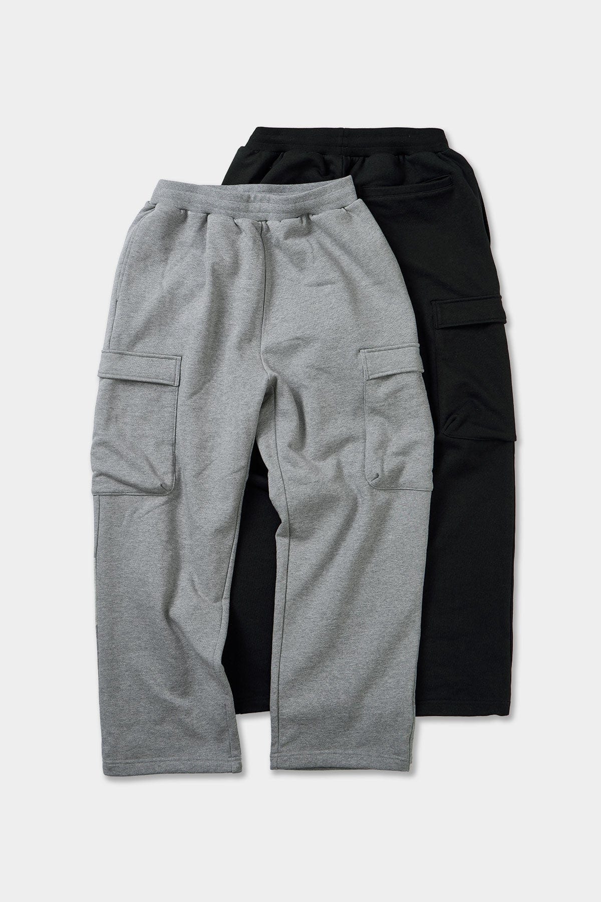 POINTED [FOUND POCKET] FIELD CARGO SWEAT PANTS BLACK