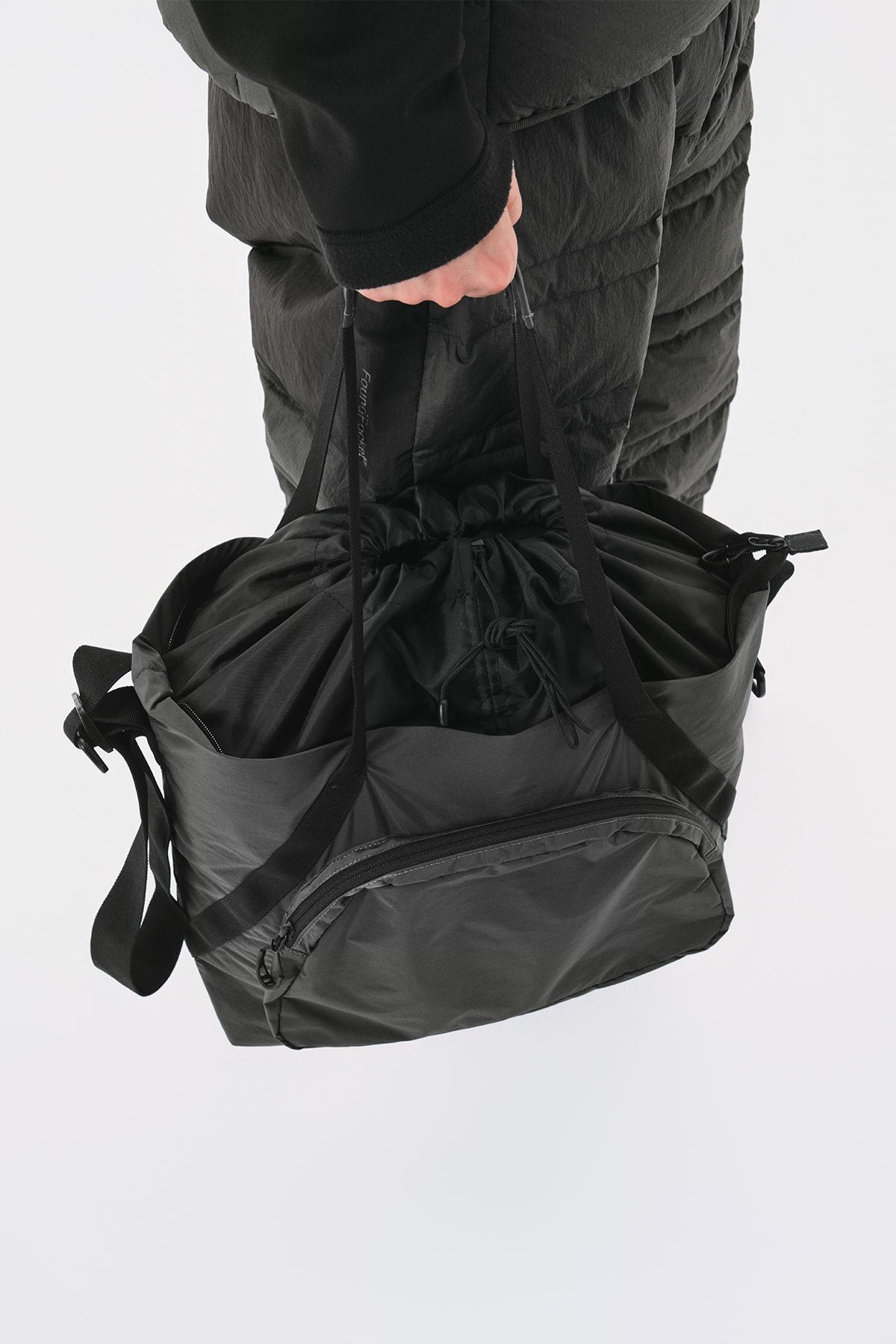 POINTED ONE-SIZE [FOUND POCKET] 2-WAY FIELD TOTE BAG GREY