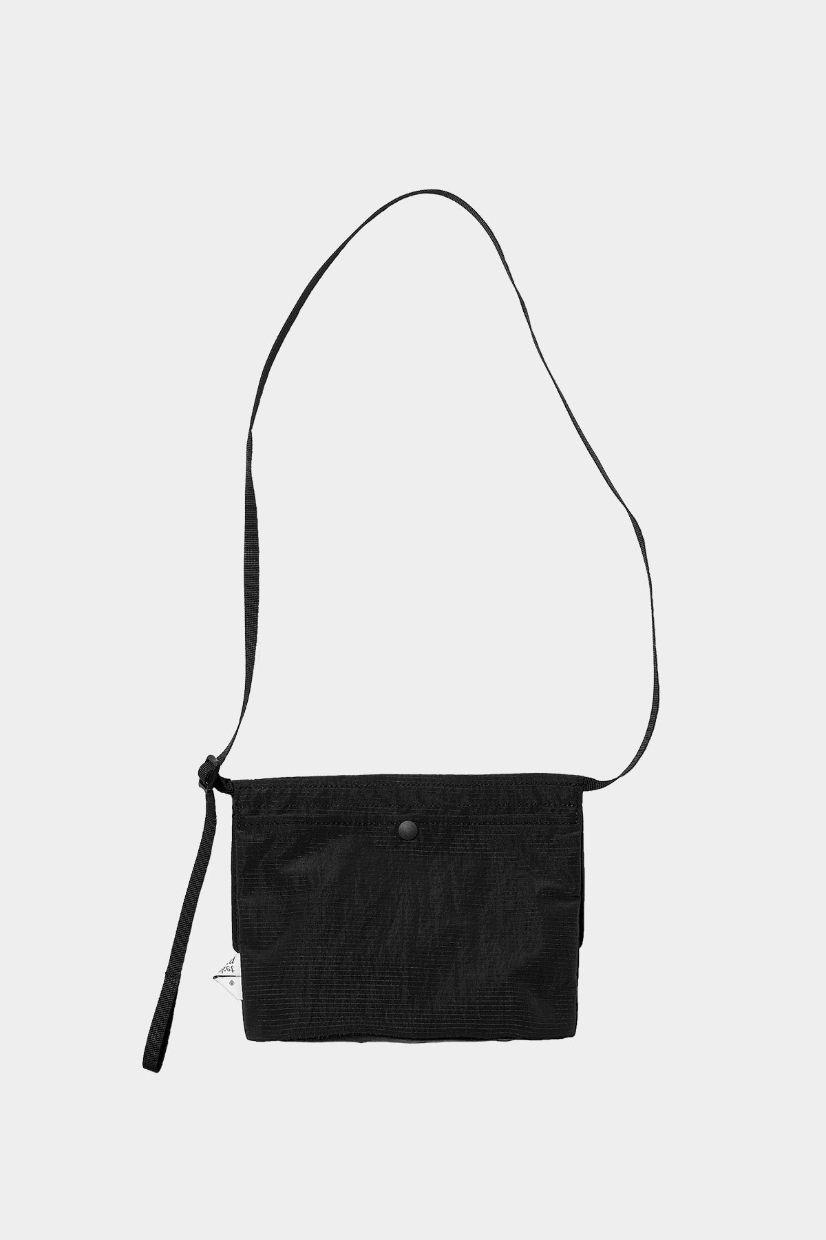 POINTED ONE-SIZE [FOUND POCKET] FEATHER SACOCHE BAG BLACK