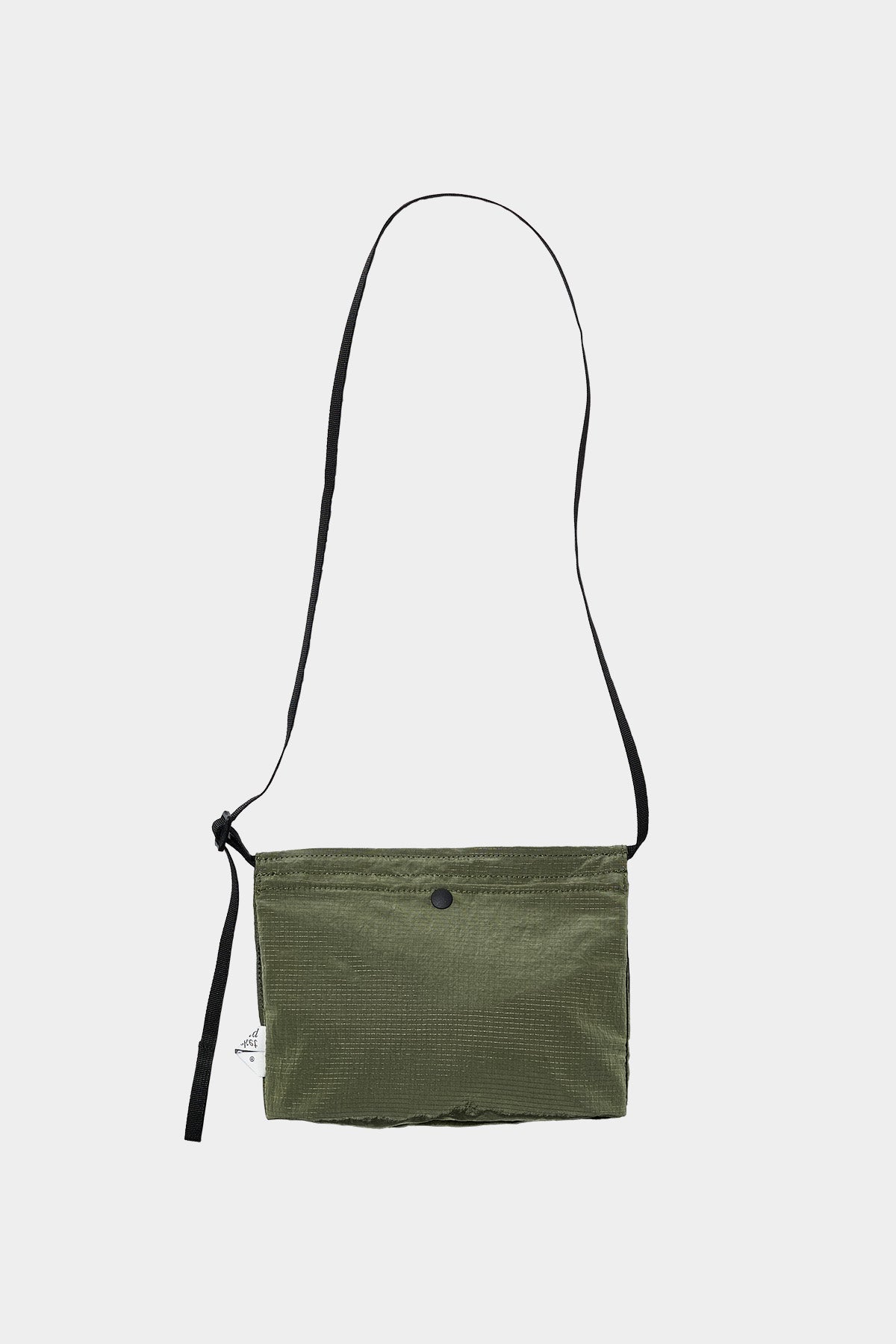 POINTED ONE-SIZE [FOUND POCKET] FEATHER SACOCHE BAG OLIVE