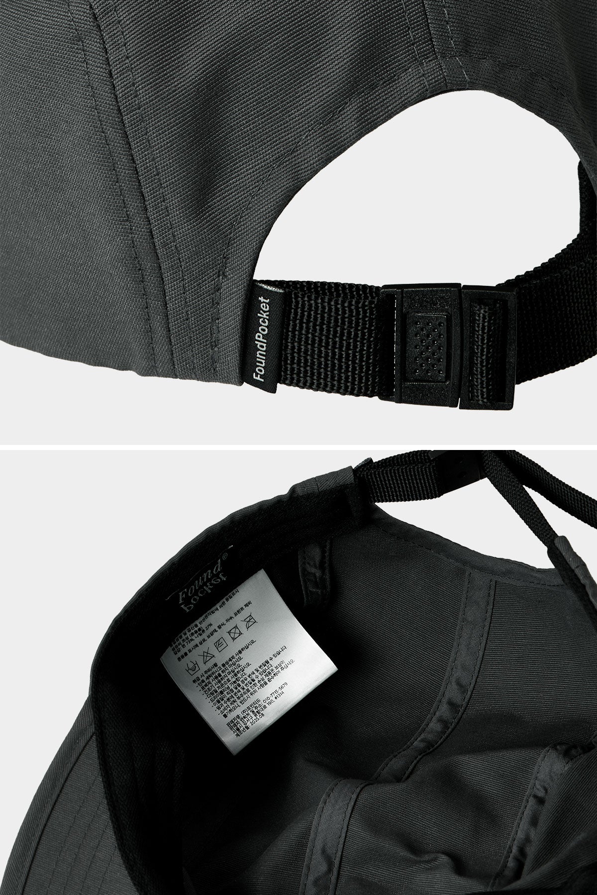 POINTED ONE-SIZE [FOUND POCKET] FP CAMP CAP GREY