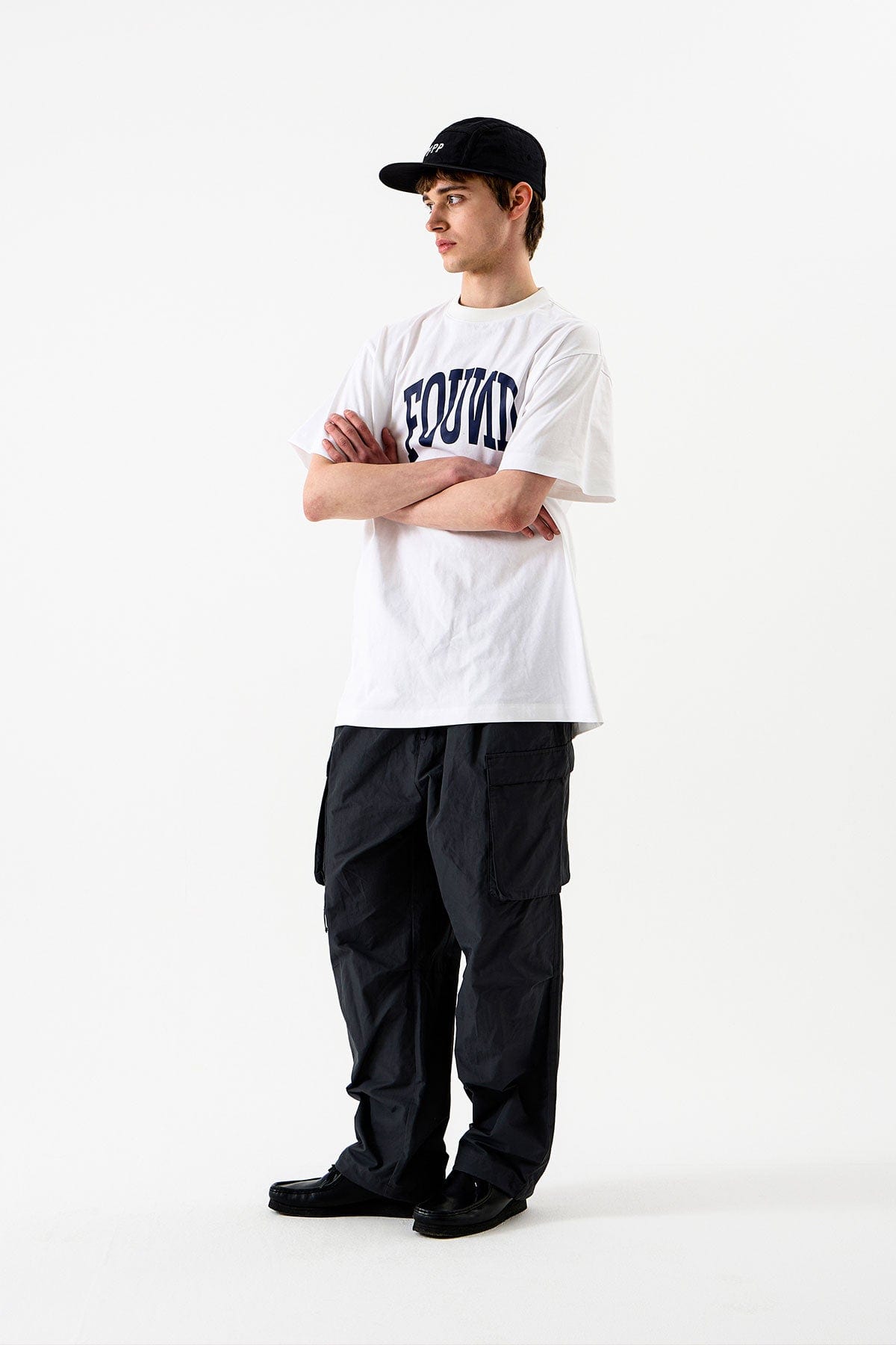 POINTED ONE-SIZE [FOUND POCKET] FPP CAMP CAP BLACK