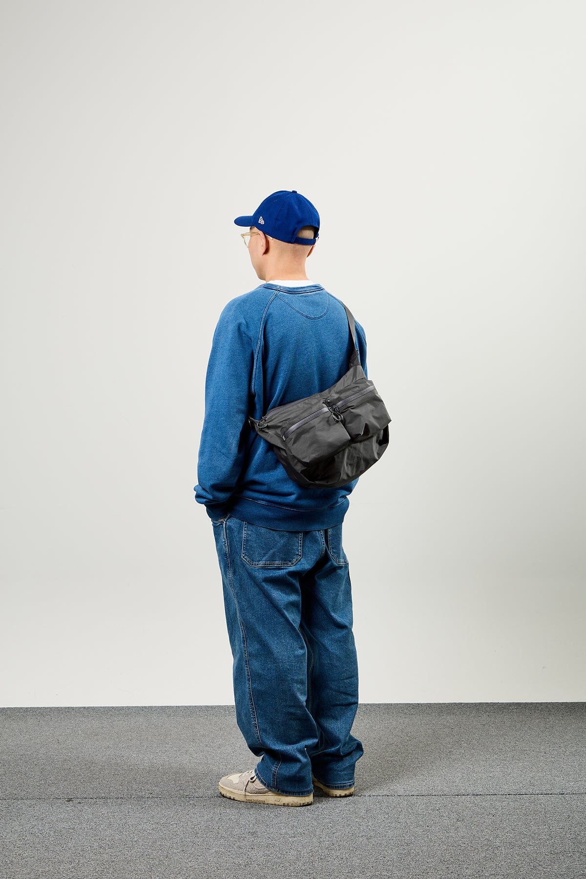 POINTED ONE-SIZE [FOUND POCKET] PENNY 2 CROSS BAG GREY