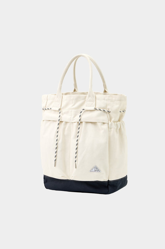 POINTED ONE-SIZE [FOUND POCKET] PLATE CANVAS BAG BLUE