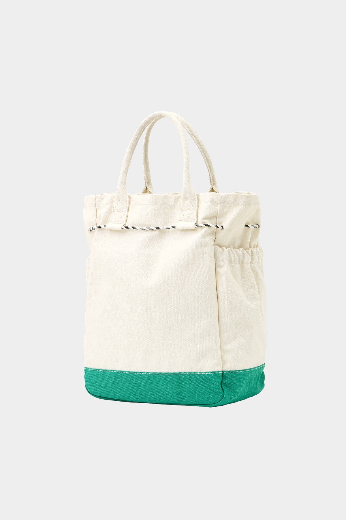 POINTED ONE-SIZE [FOUND POCKET] PLATE CANVAS BAG GREEN