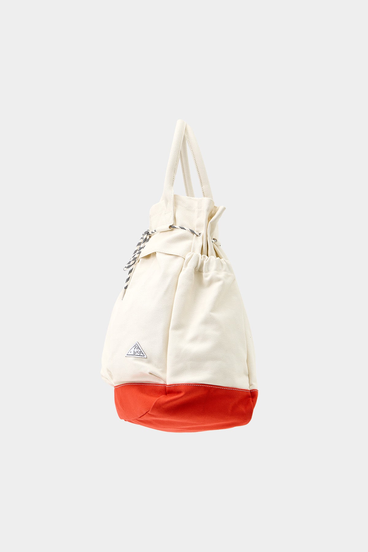POINTED ONE-SIZE [FOUND POCKET] PLATE CANVAS BAG ORANGE