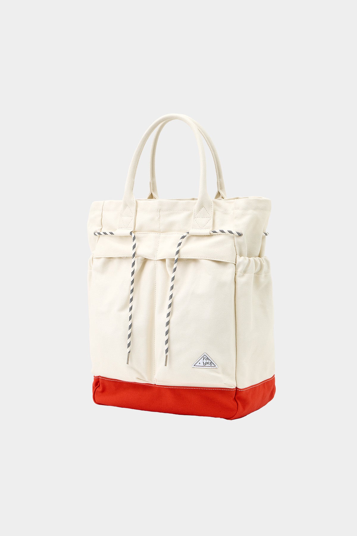 POINTED ONE-SIZE [FOUND POCKET] PLATE CANVAS BAG ORANGE