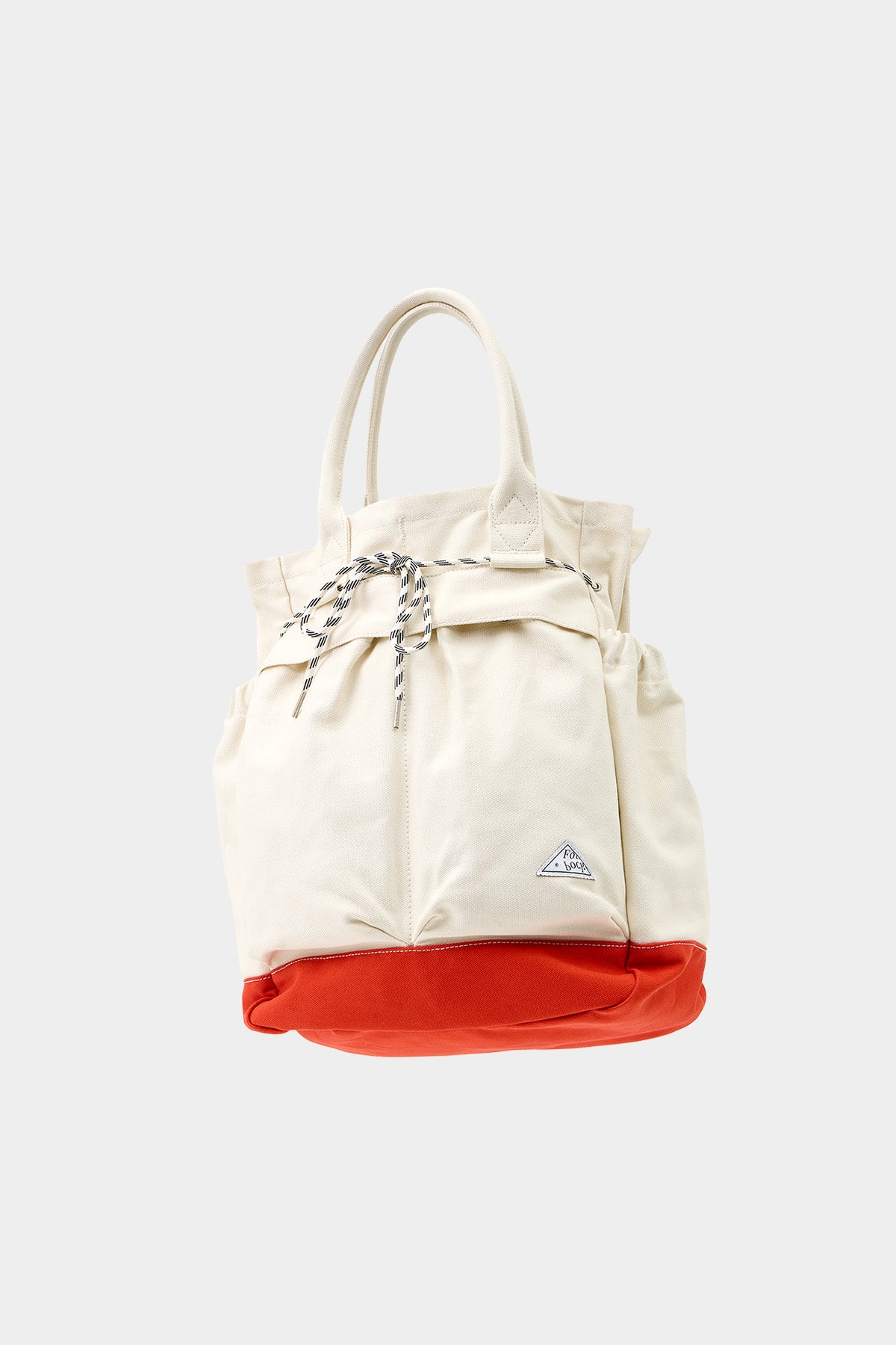 POINTED ONE-SIZE [FOUND POCKET] PLATE CANVAS BAG ORANGE