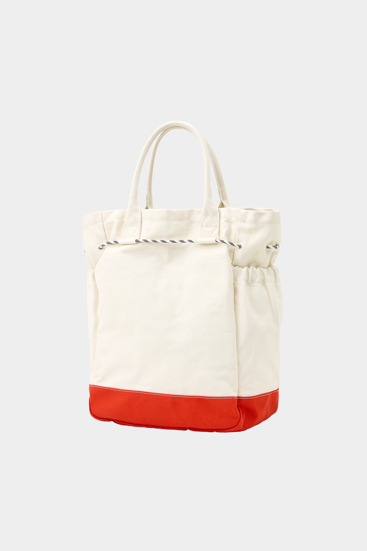 POINTED ONE-SIZE [FOUND POCKET] PLATE CANVAS BAG ORANGE