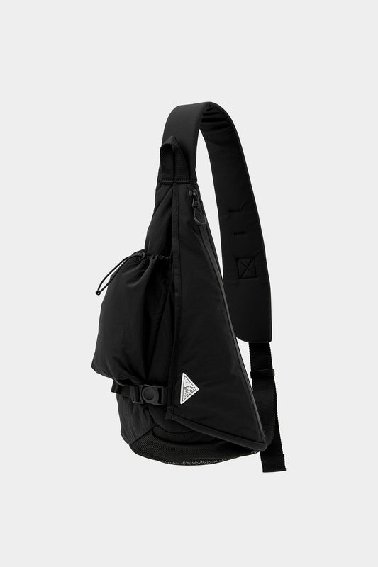 POINTED ONE-SIZE [FOUND POCKET] SADDLE CROSS BAG BLACK