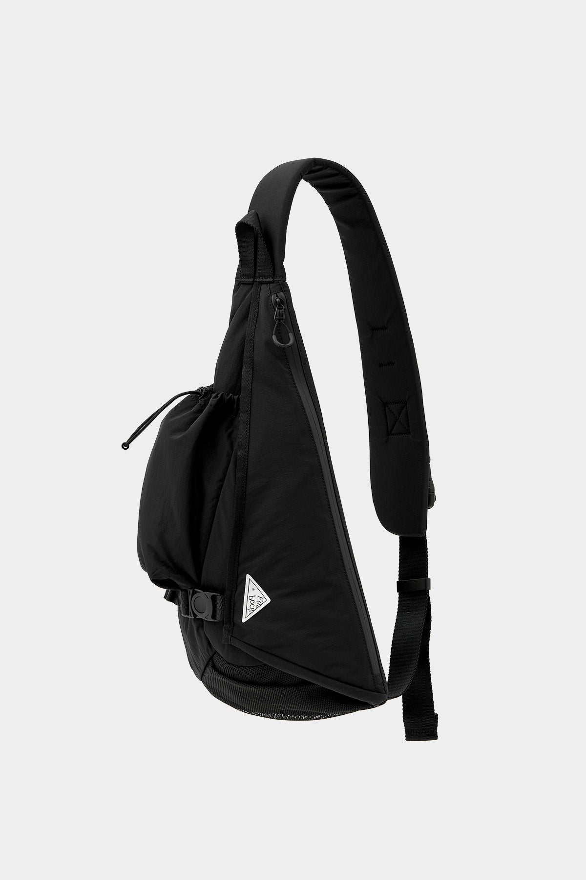POINTED ONE-SIZE [FOUND POCKET] SADDLE CROSS BAG BLACK