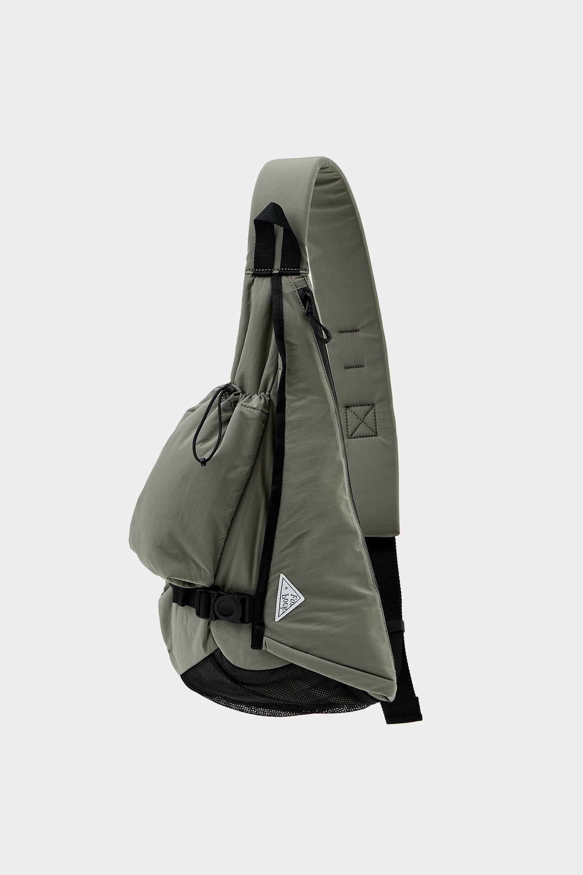 POINTED ONE-SIZE [FOUND POCKET] SADDLE CROSS BAG GREY