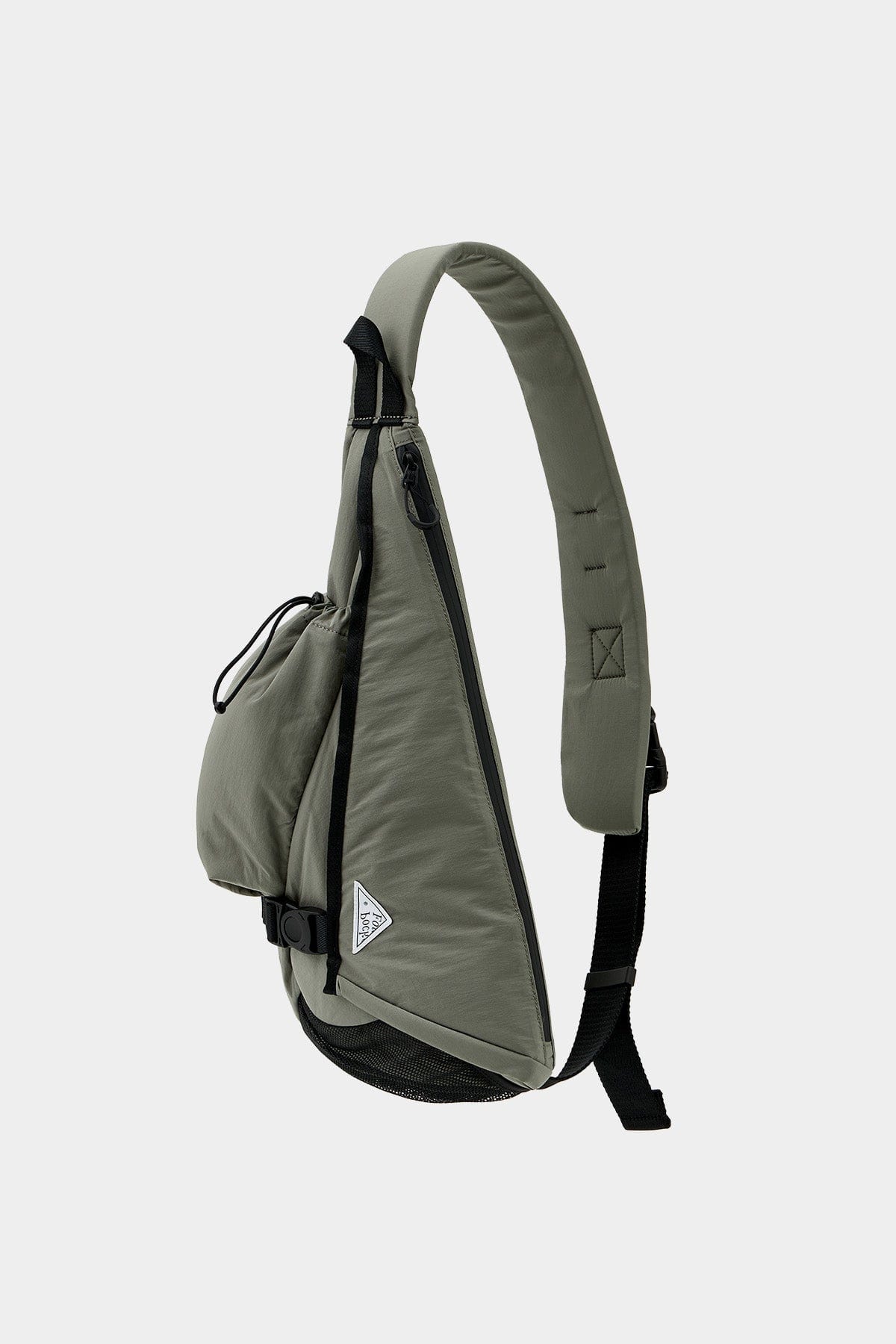 POINTED ONE-SIZE [FOUND POCKET] SADDLE CROSS BAG GREY