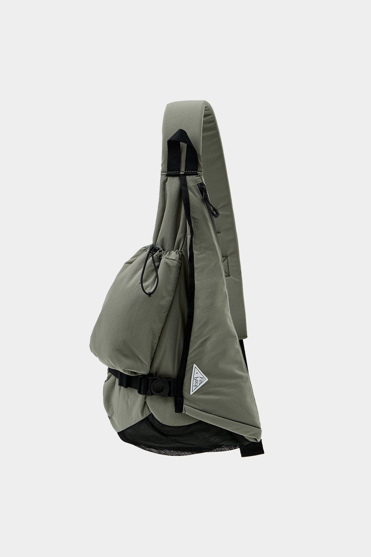 POINTED ONE-SIZE [FOUND POCKET] SADDLE CROSS BAG GREY