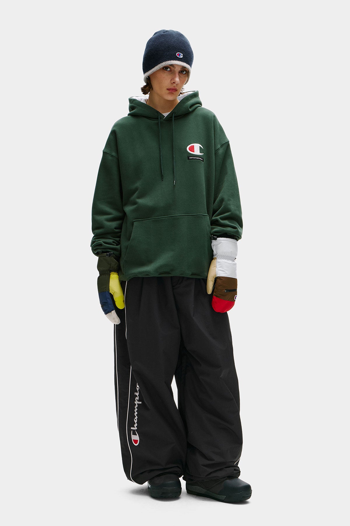 [CHAMPION x DIMITO] SCRIPT TRACK BANDED PANTS (WIDE FIT LV.2) BLACK (Available date : 26.10.12)
