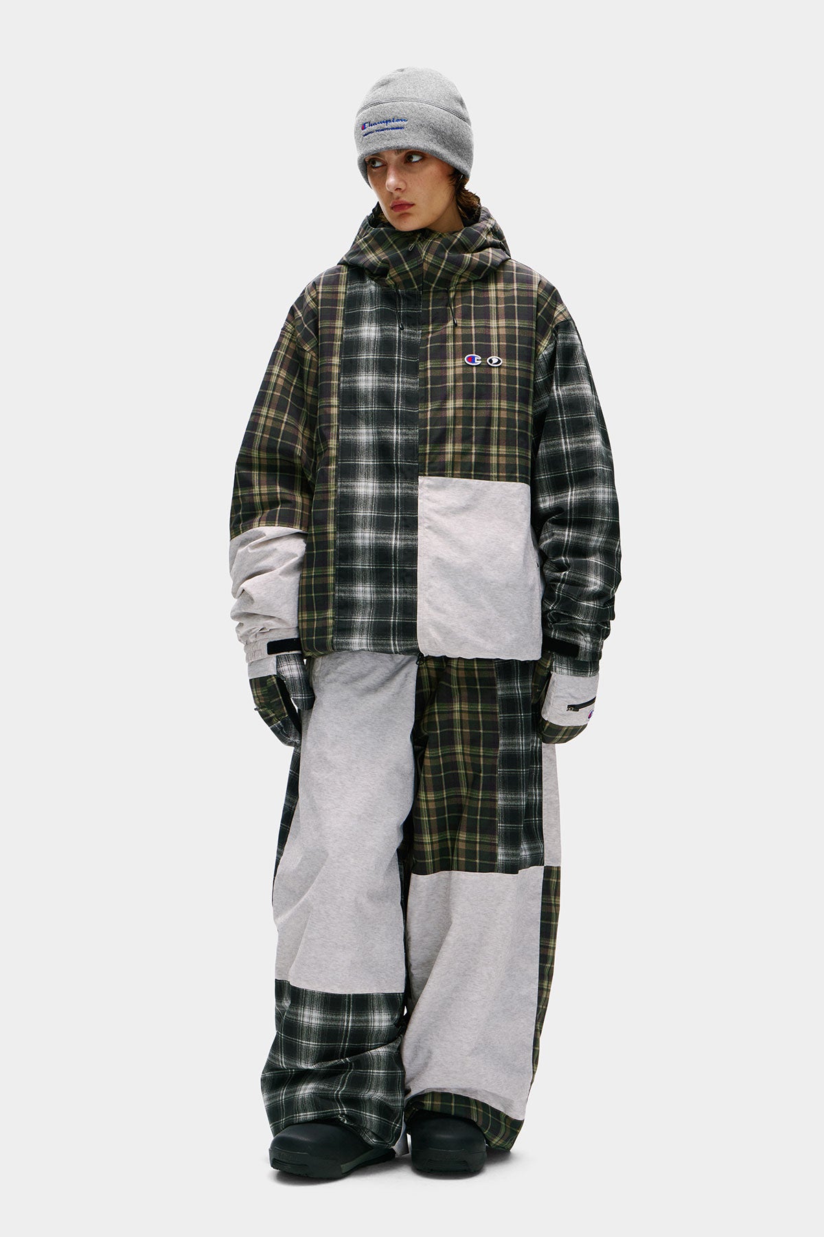 [CHAMPION x DIMITO] C-LOGO COLLEGE PATCHWORK JACKET ARCHIVE MIX (Available date : 26.10.12)