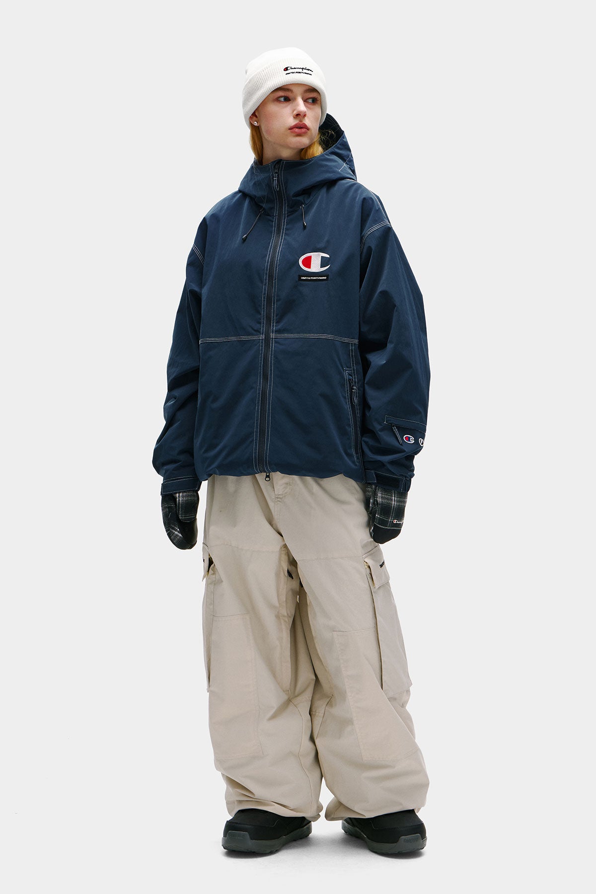 [CHAMPION x DIMITO] C-LOGO STITCHED JACKET YALE BLUE (Available date : 26.10.12)
