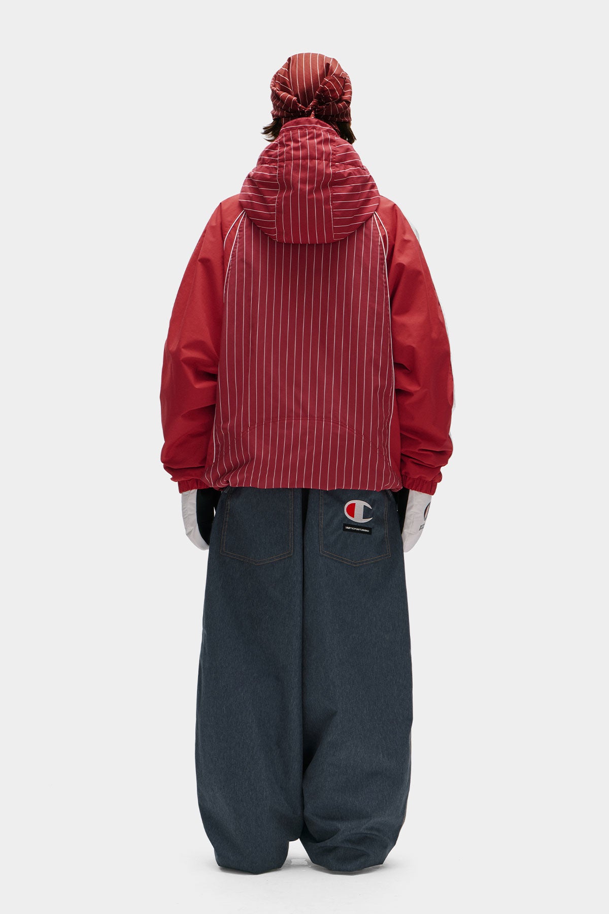 [CHAMPION x DIMITO] HERITAGE BLOCK LINE JACKET STRIPE RED (Available date : 26.10.12)