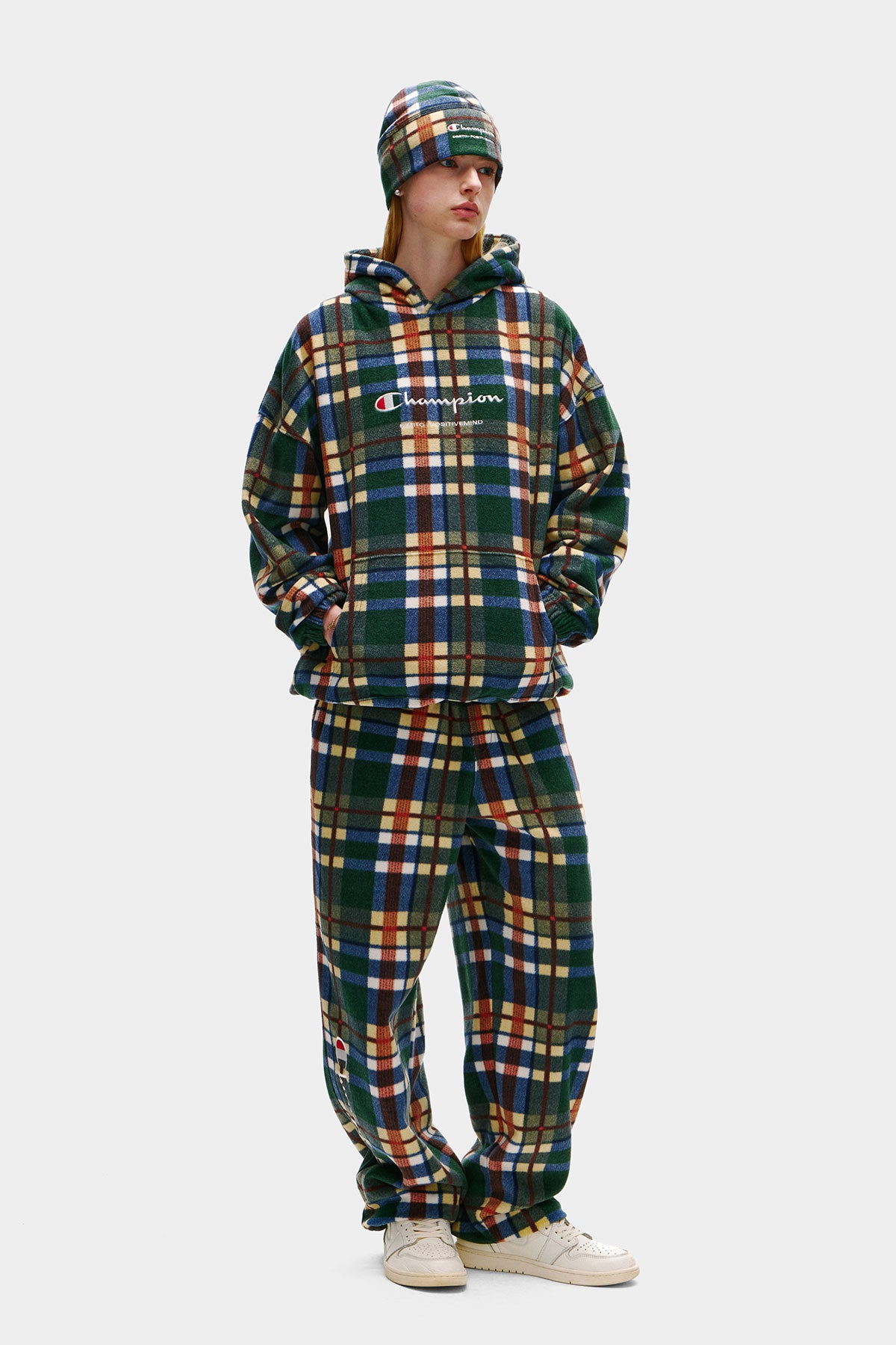 [CHAMPION x DIMITO] SCRIPT FLEECE HOODIE RETRO CHECK (Available date : 26.10.12)