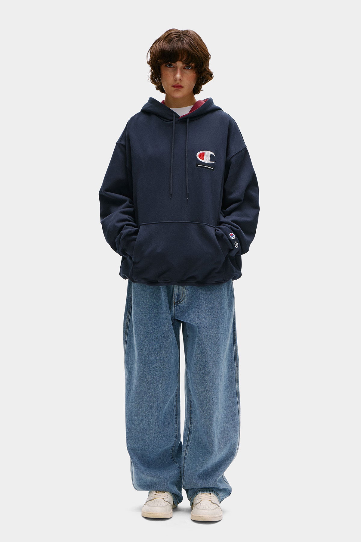 [CHAMPION x DIMITO] C-LOGO HOODIE NAVY (Available date : 26.10.12)