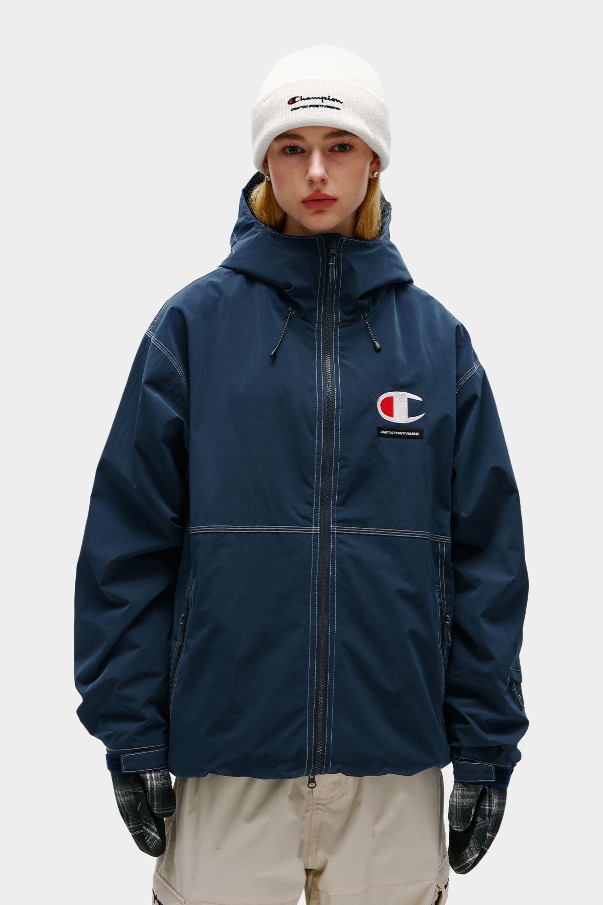 [CHAMPION x DIMITO] C-LOGO STITCHED JACKET YALE BLUE (Available date : 26.10.12)