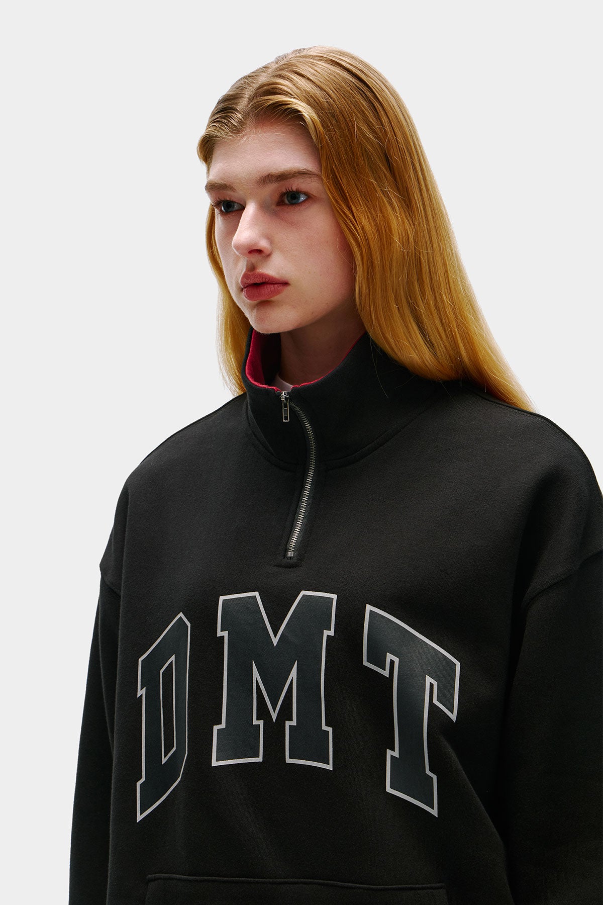 [CHAMPION x DIMITO] DMT VARSITY HALF ZIP SWEATSHIRT BLACK (Available date : 26.10.12)