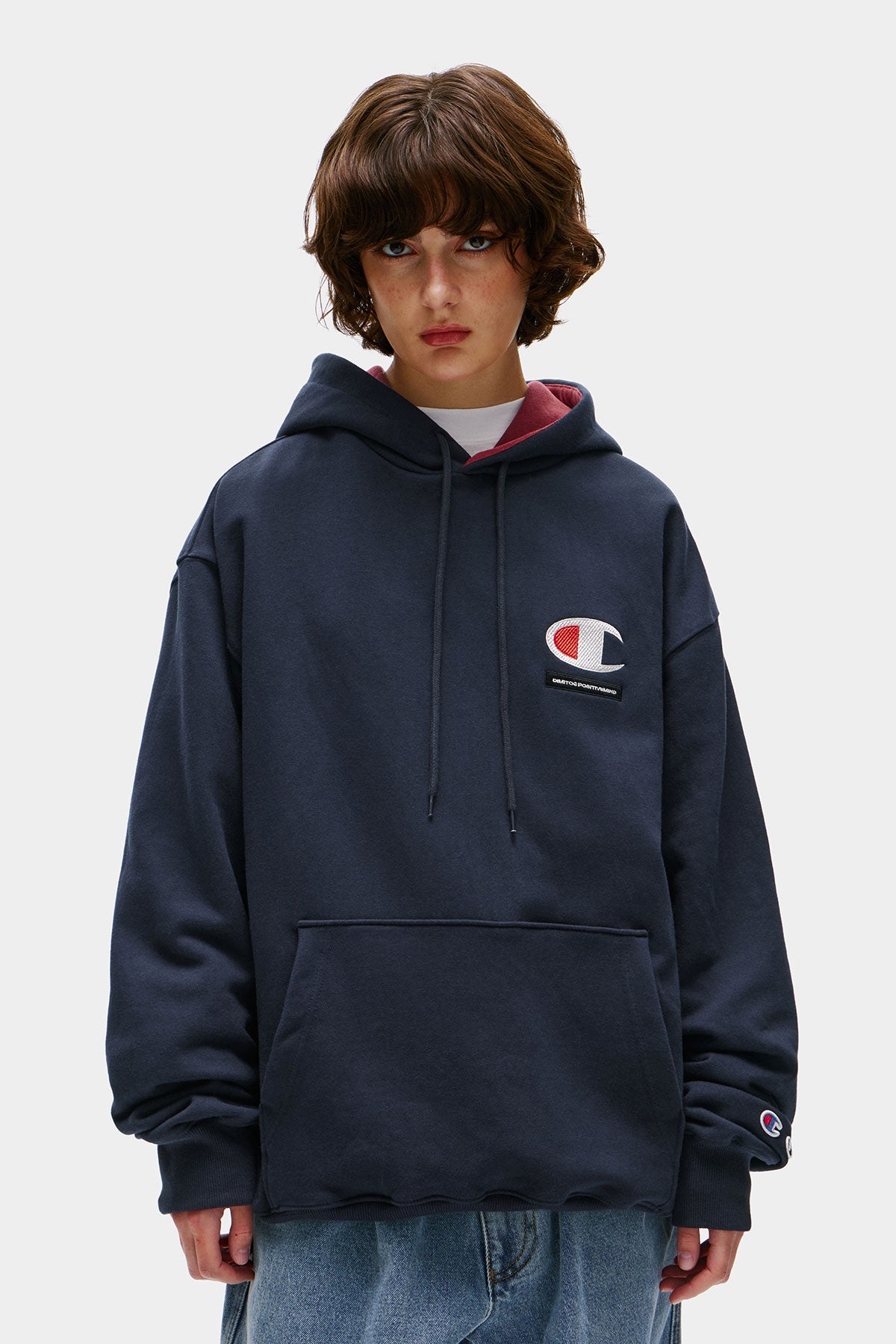 [CHAMPION x DIMITO] C-LOGO HOODIE NAVY (Available date : 26.10.12)