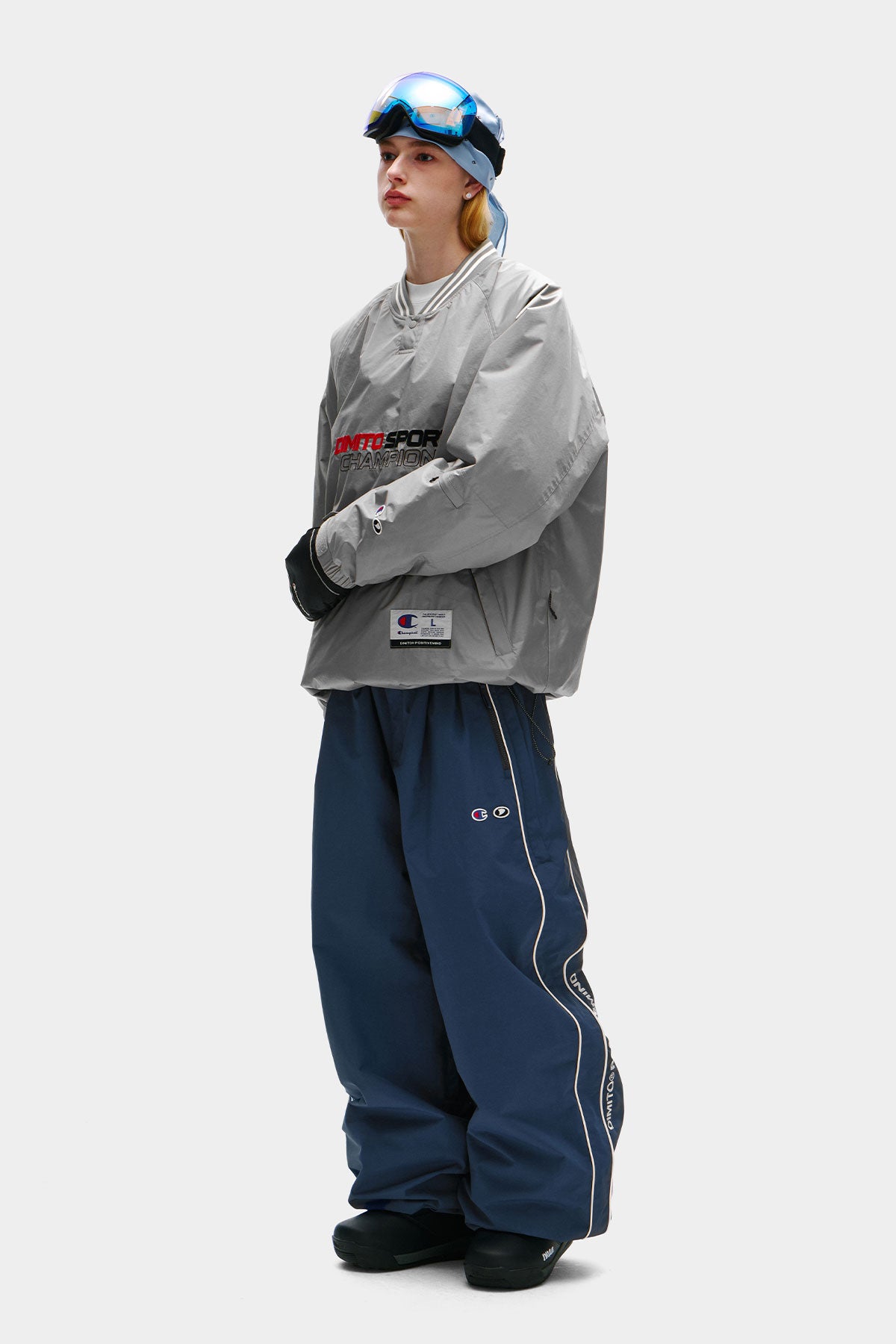 [CHAMPION x DIMITO] SPORT V-NECK SNAP PULLOVER METAL GREY (Available date : 26.10.12)