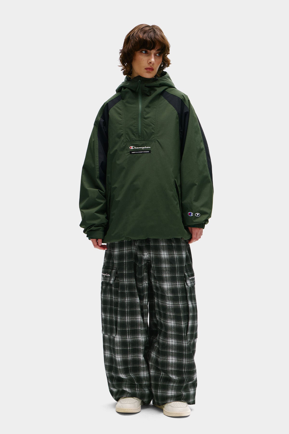 [CHAMPION x DIMITO] VARSITY ANORAK TRACK JACKET DARK GREEN (Available date : 26.10.12)