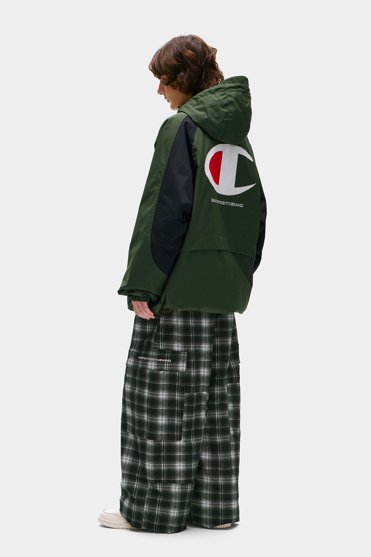 [CHAMPION x DIMITO] VARSITY ANORAK TRACK JACKET DARK GREEN (Available date : 26.10.12)