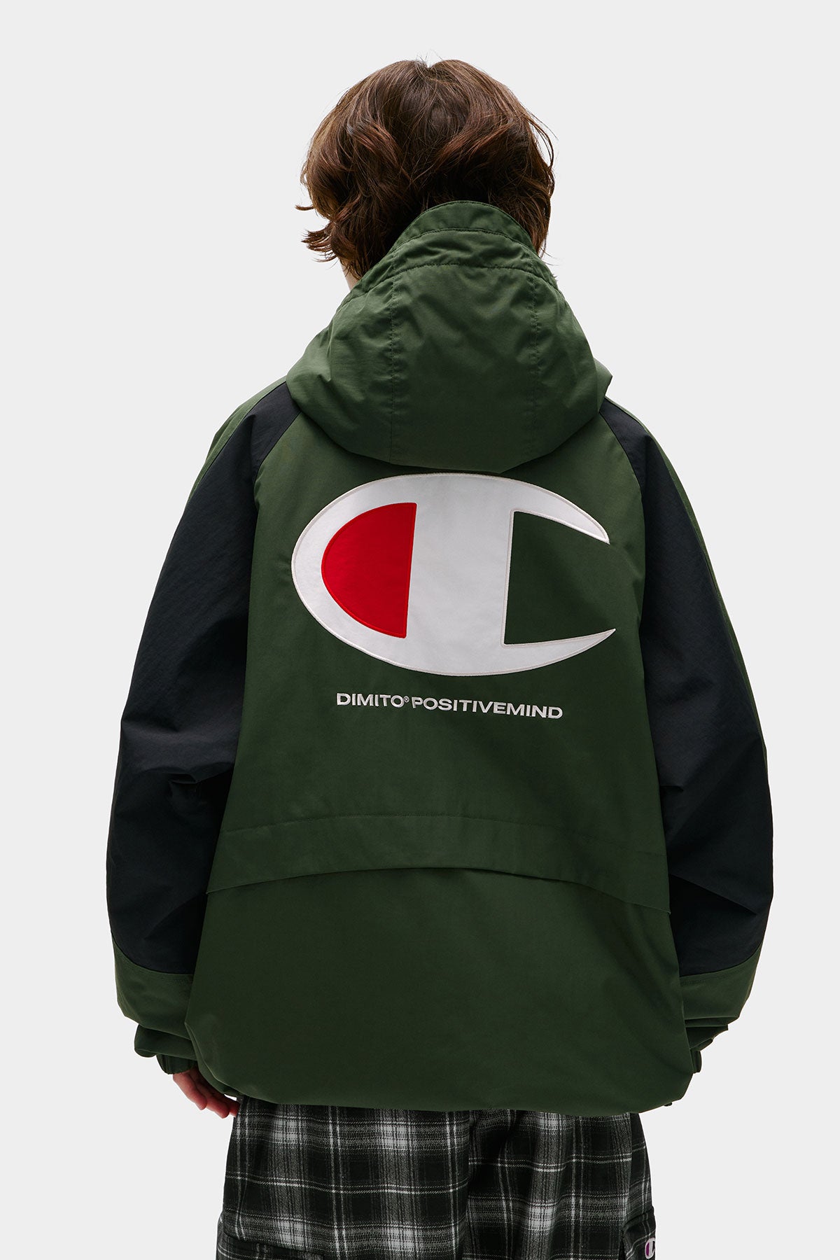 [CHAMPION x DIMITO] VARSITY ANORAK TRACK JACKET DARK GREEN (Available date : 26.10.12)