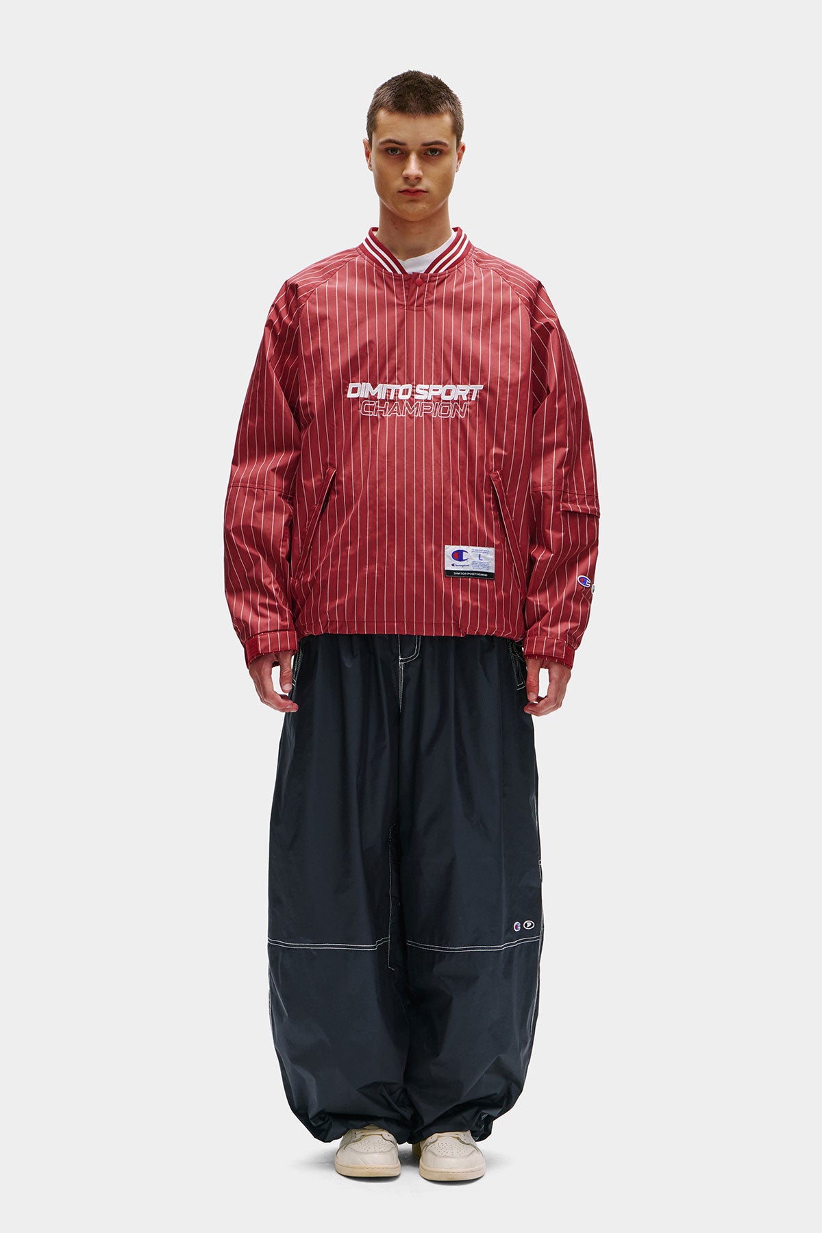[CHAMPION x DIMITO] STITCH BANDED PANTS (WIDE FIT LV.2) DEEP NAVY (Available date : 26.10.12)