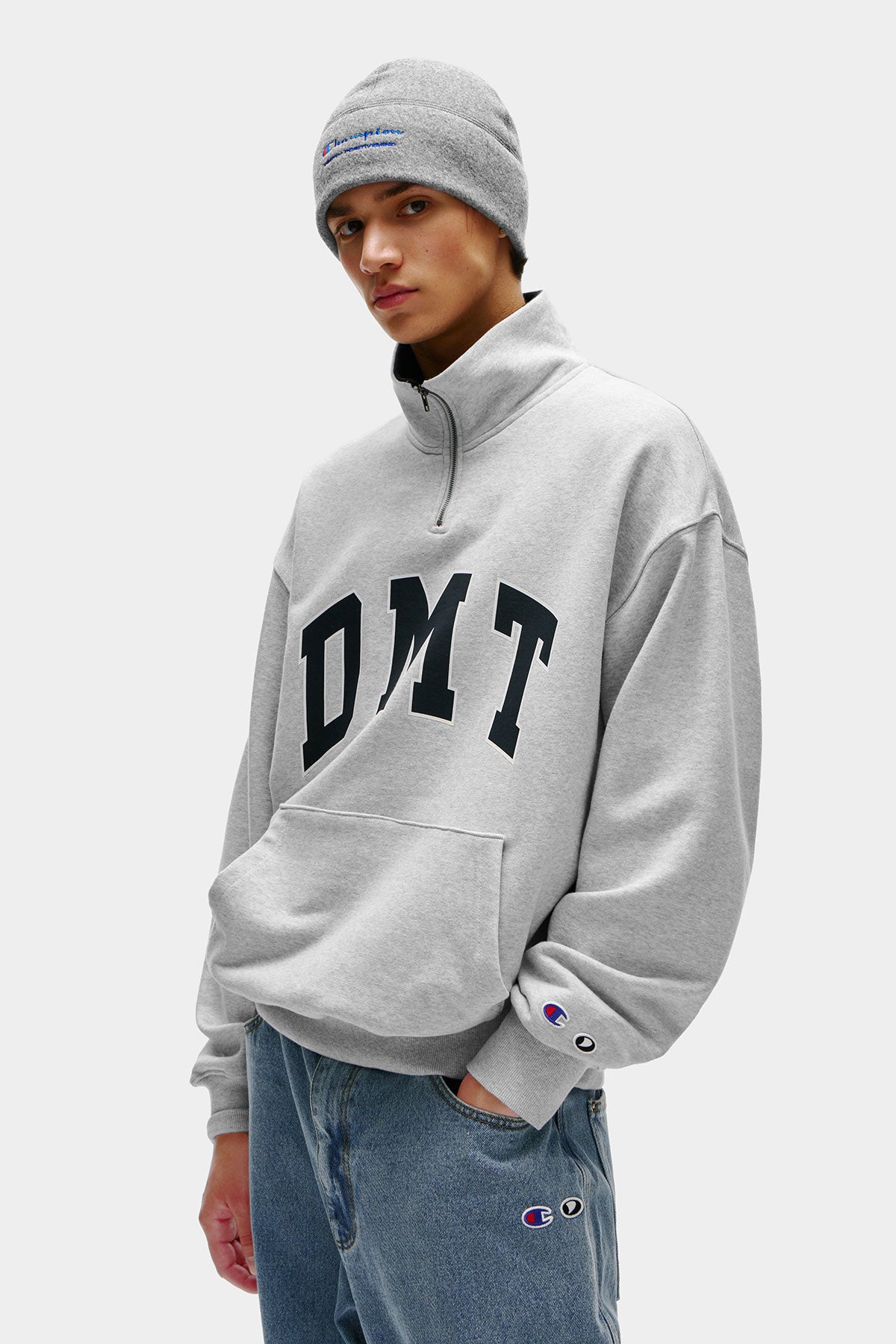 [CHAMPION x DIMITO] SCRIPT FLEECE BEANIE WARM GREY (Available date : 26.10.12)