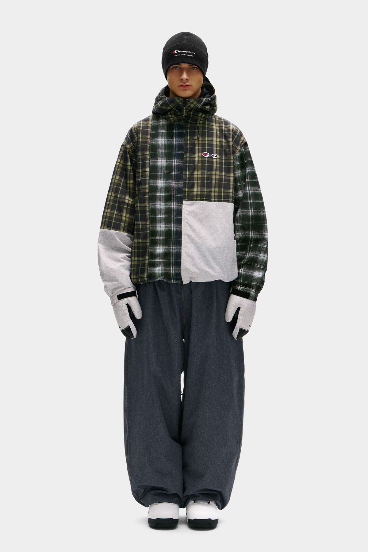 [CHAMPION x DIMITO] C-LOGO COLLEGE PATCHWORK JACKET ARCHIVE MIX (Available date : 26.10.12)