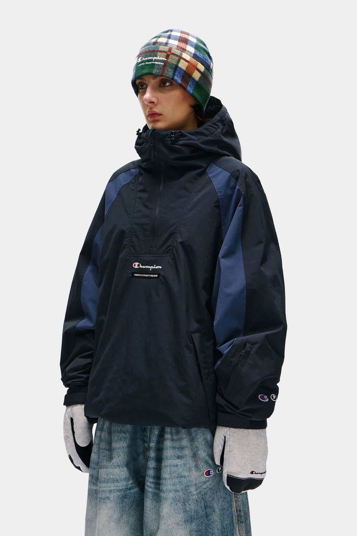 [CHAMPION x DIMITO] STITCHED LINE MITTEN SILVER GREY (Available date : 26.10.12)