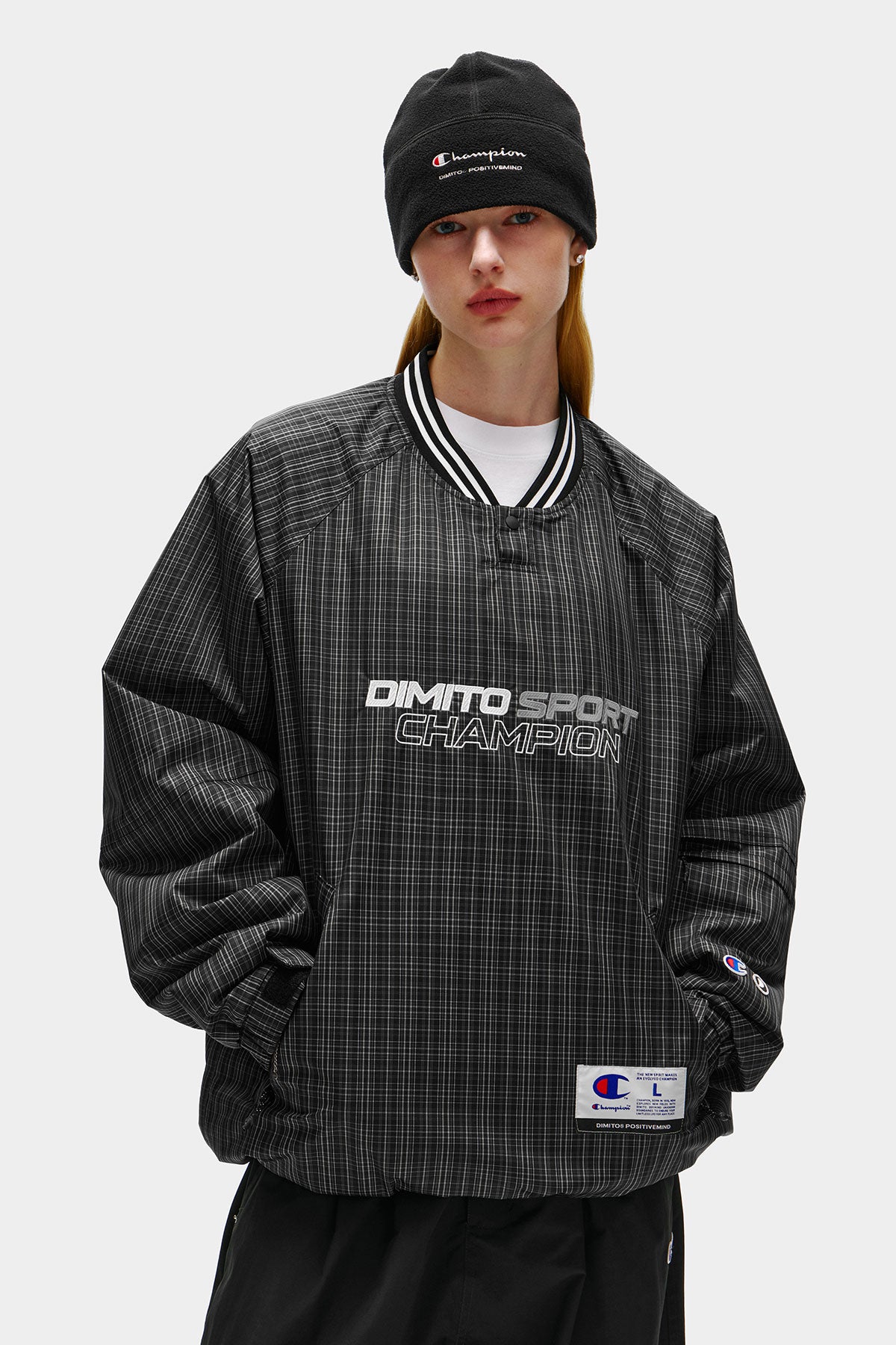 [CHAMPION x DIMITO] SCRIPT FLEECE BEANIE BLACK (Available date : 26.10.12)